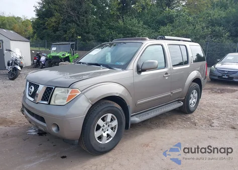 2005 Nissan Pathfinder Se z USA, uszkodzony, nr VIN 5N1AR18W85C782767